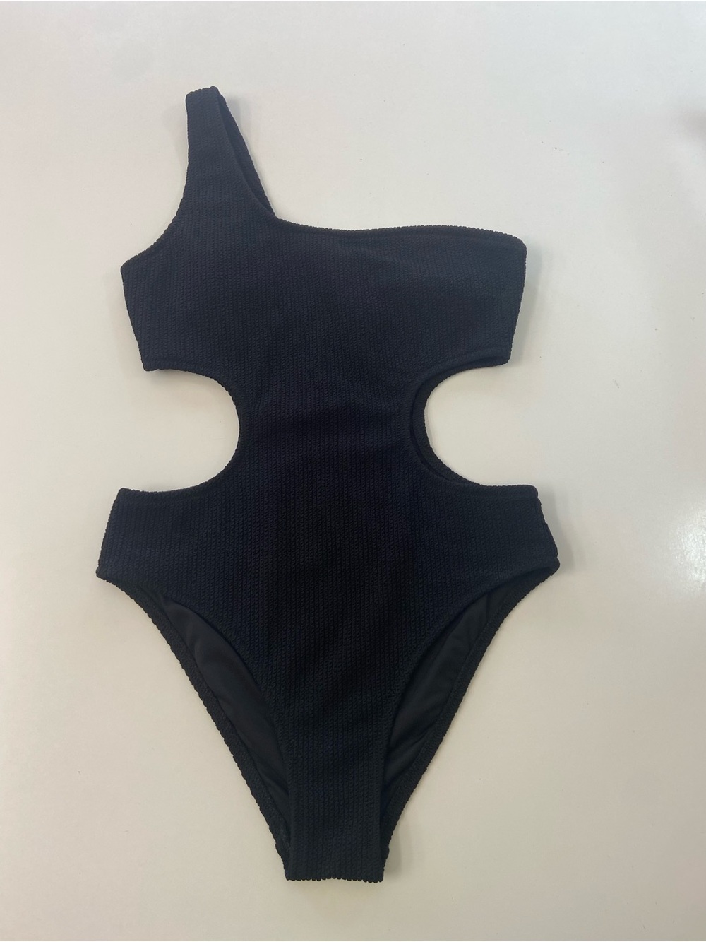 PINK VS Black One-Piece Swimsuit Cut Outs excellent condition women's size S